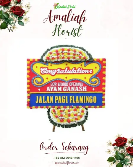 Sewa Papan Bunga Tawan Suka Mulya